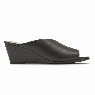 Rockport Total Motion Taylor Asymmetrical Wedges Damen Schwarz EDY-451630